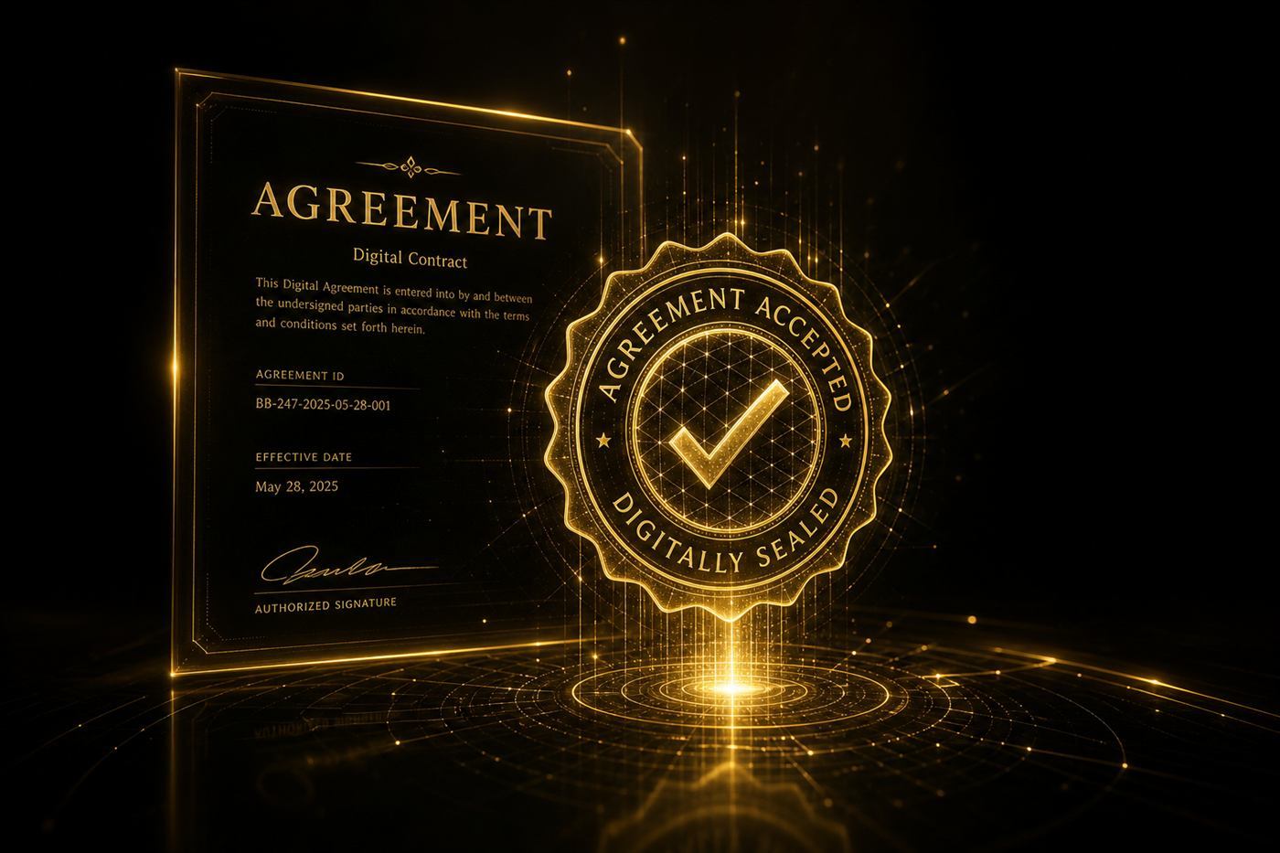 Accepting the BigBat User Agreement